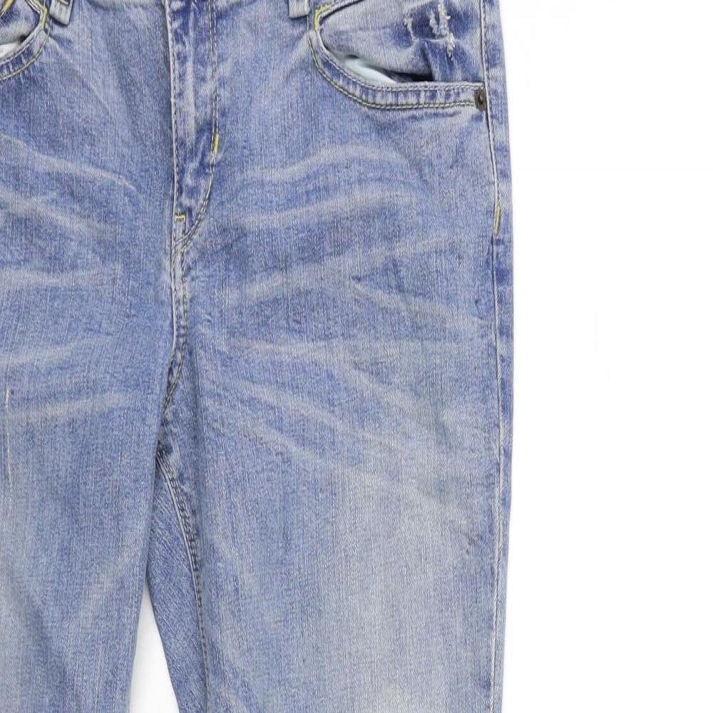 Topshop Womens Blue  Denim Skinny Jeans Size 32 in L32 in