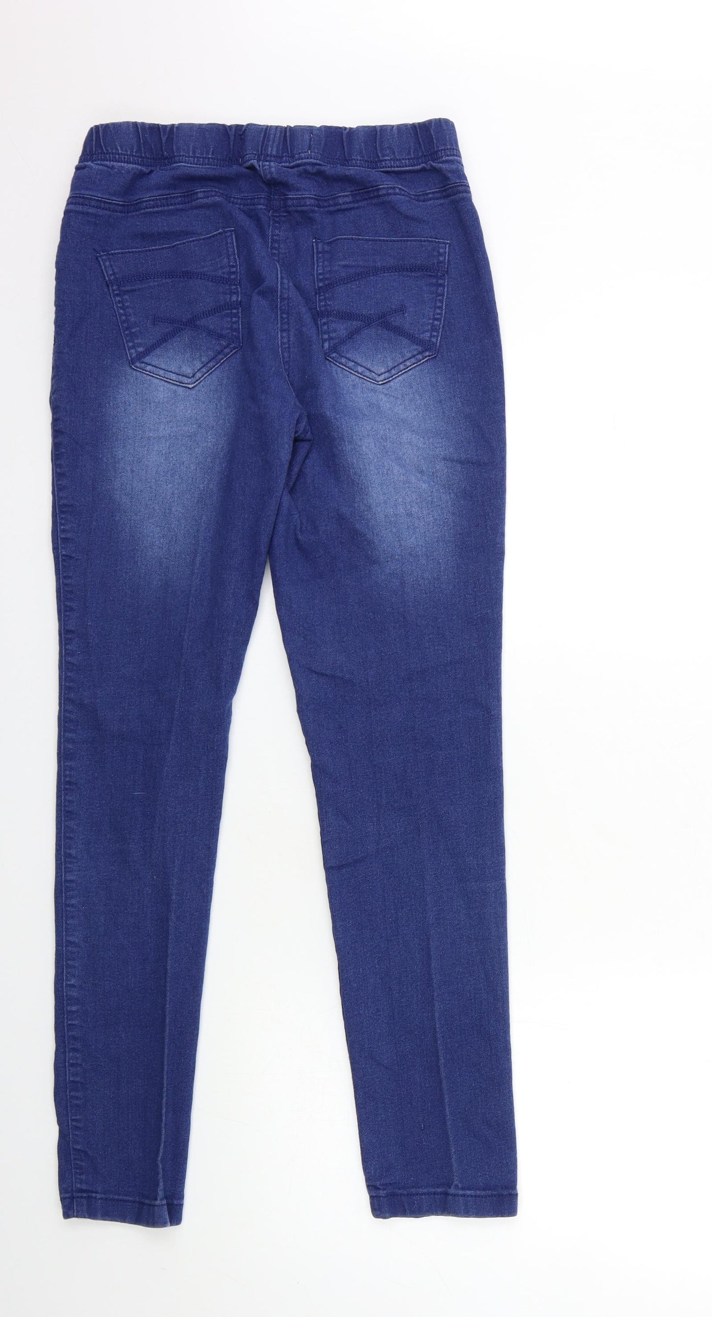 TU Womens Blue  Denim Jegging Jeans Size 12 L29 in