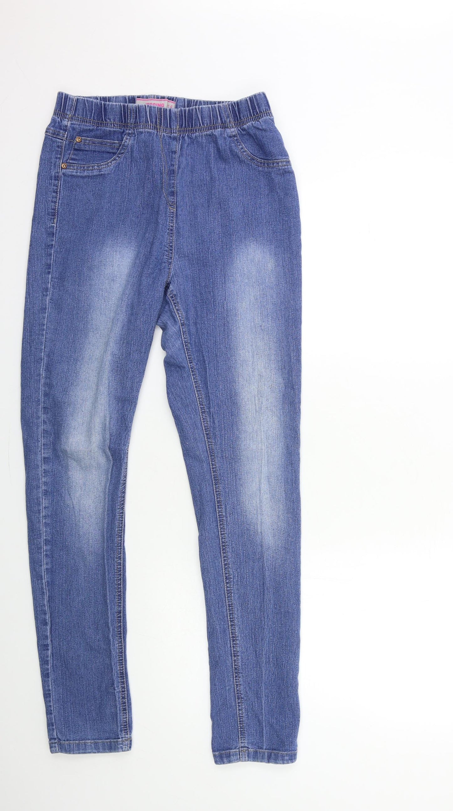 TU Womens Blue  Denim Jegging Jeans Size 14 L30 in