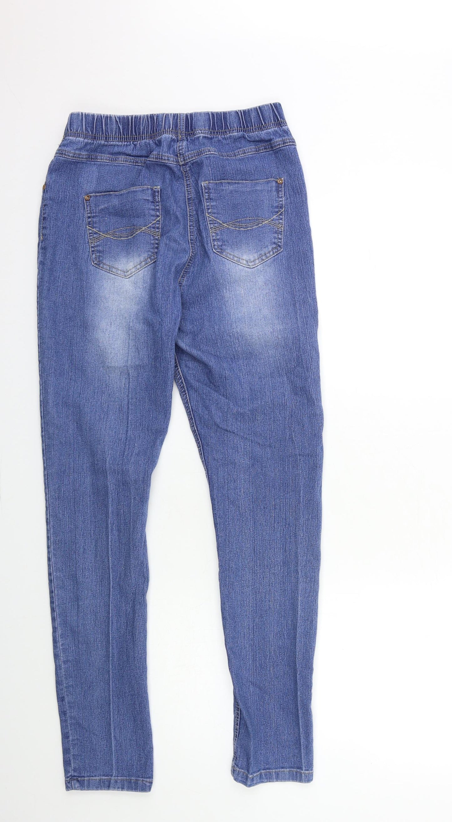TU Womens Blue  Denim Jegging Jeans Size 14 L30 in