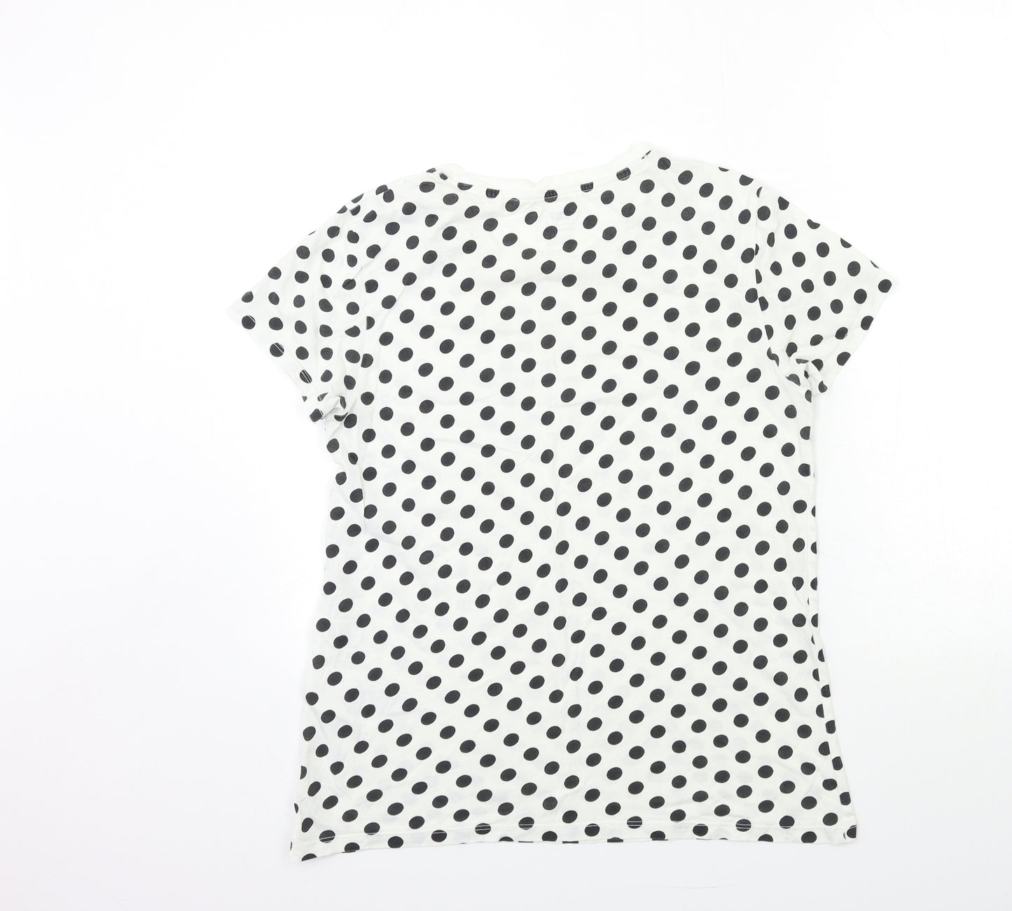 Levi's Womens White Polka Dot  Basic T-Shirt Size M
