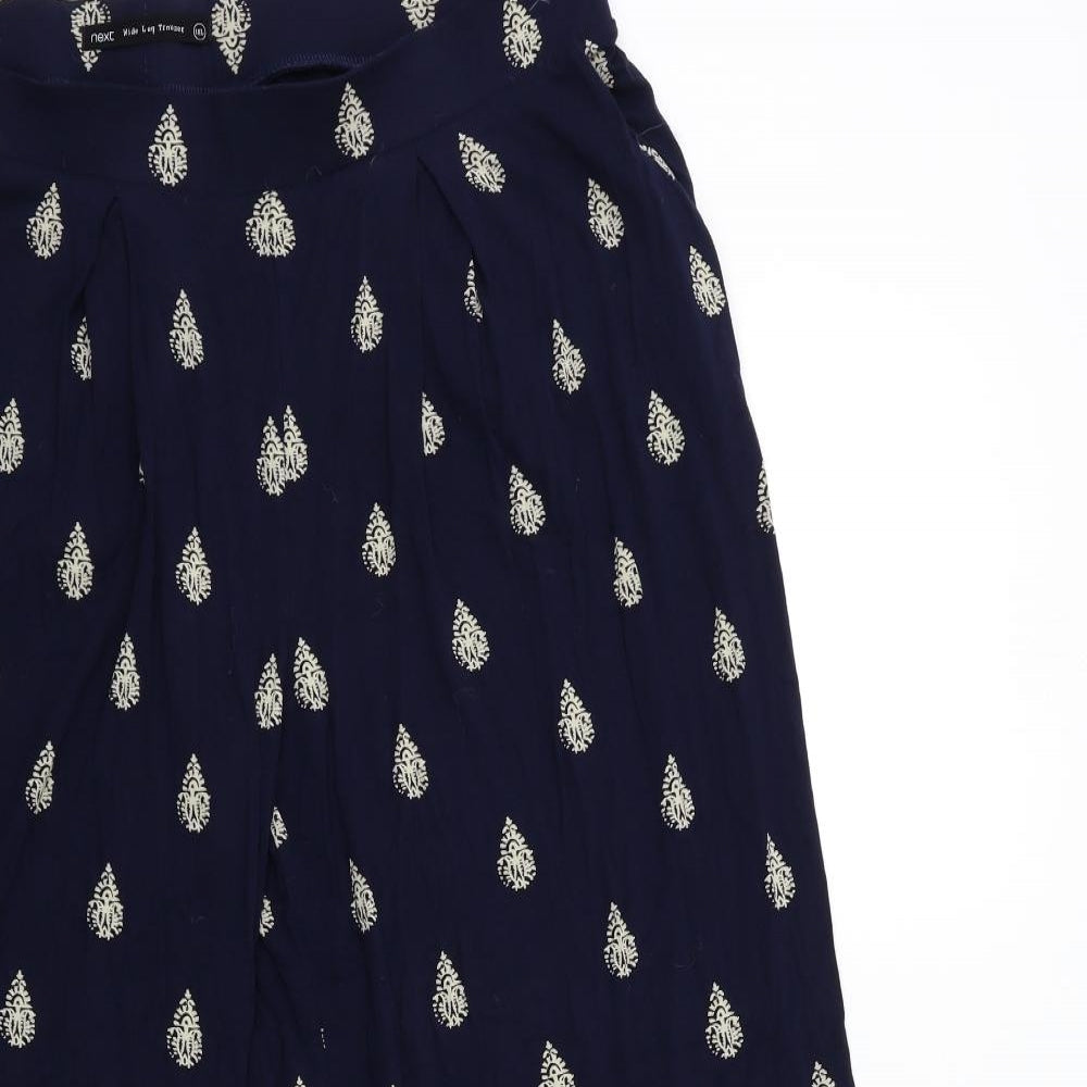 NEXT Womens Black Paisley  Trousers  Size 18 L29 in