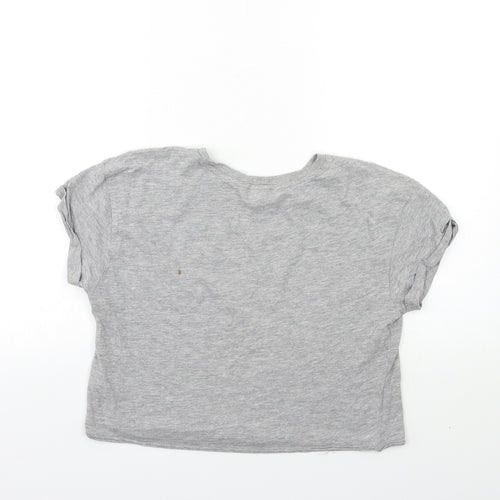New Look Girls Grey   Basic T-Shirt Size 14 Years  - boring next