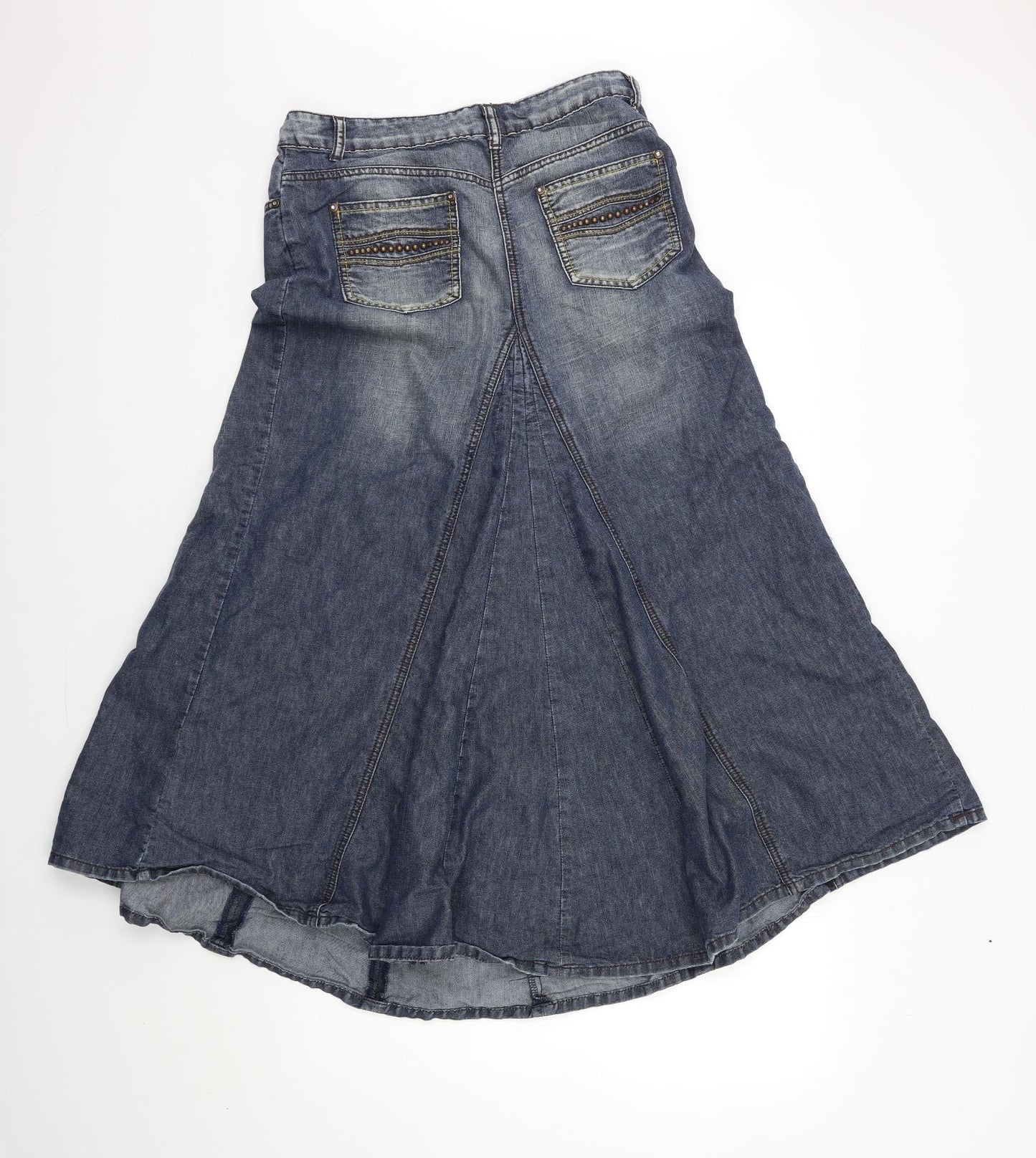 George Womens Blue  Denim A-Line Skirt Size 10