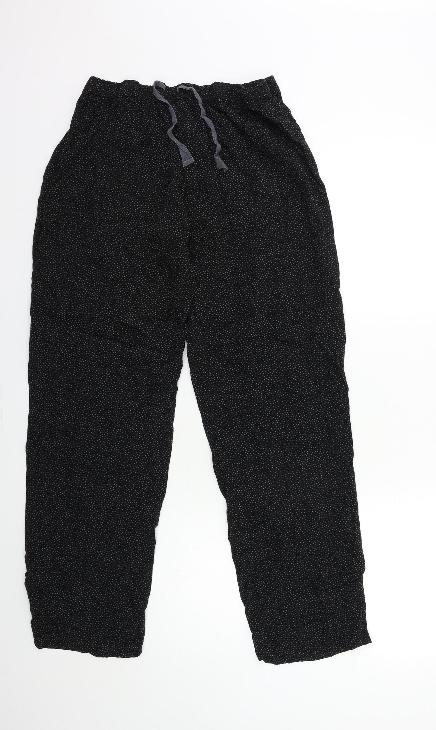 H&M Womens Black Geometric  Top Pyjama Pants Size M