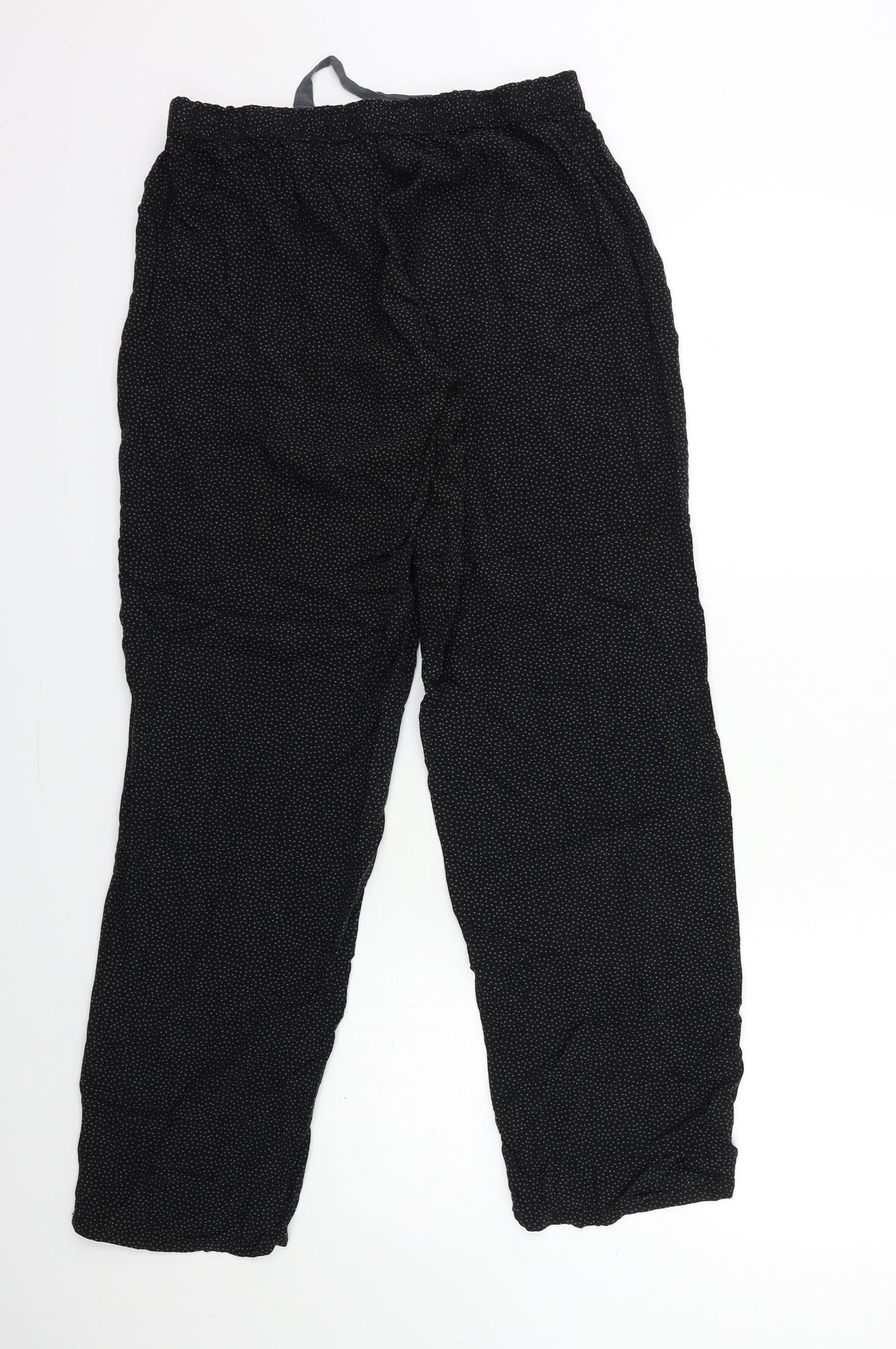 H&M Womens Black Geometric  Top Pyjama Pants Size M