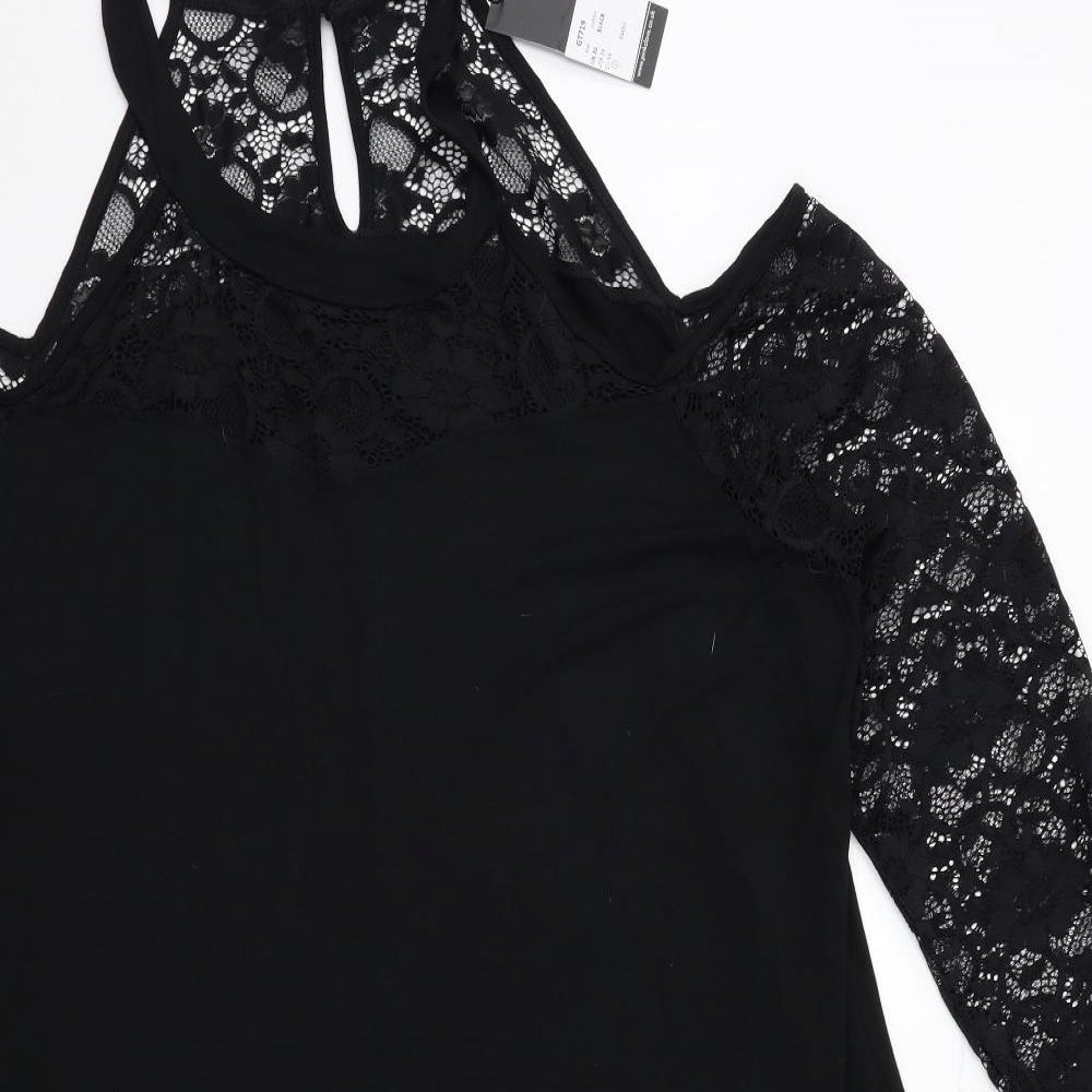 Pink Clove Womens Black   Basic T-Shirt Size 26