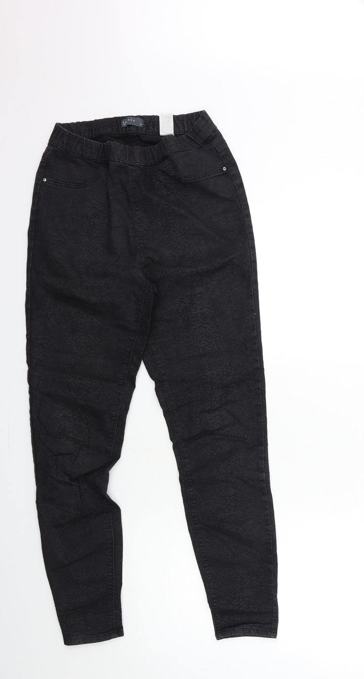 Papaya Womens Black Denim Jegging Jeans Size 8 L26 in