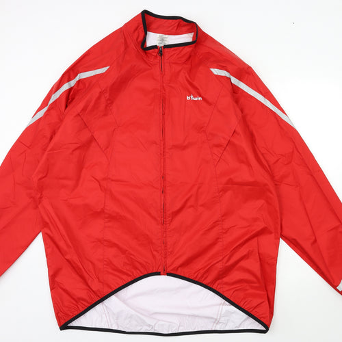 B twin Mens Red   Rain Coat Coat Size 3XL