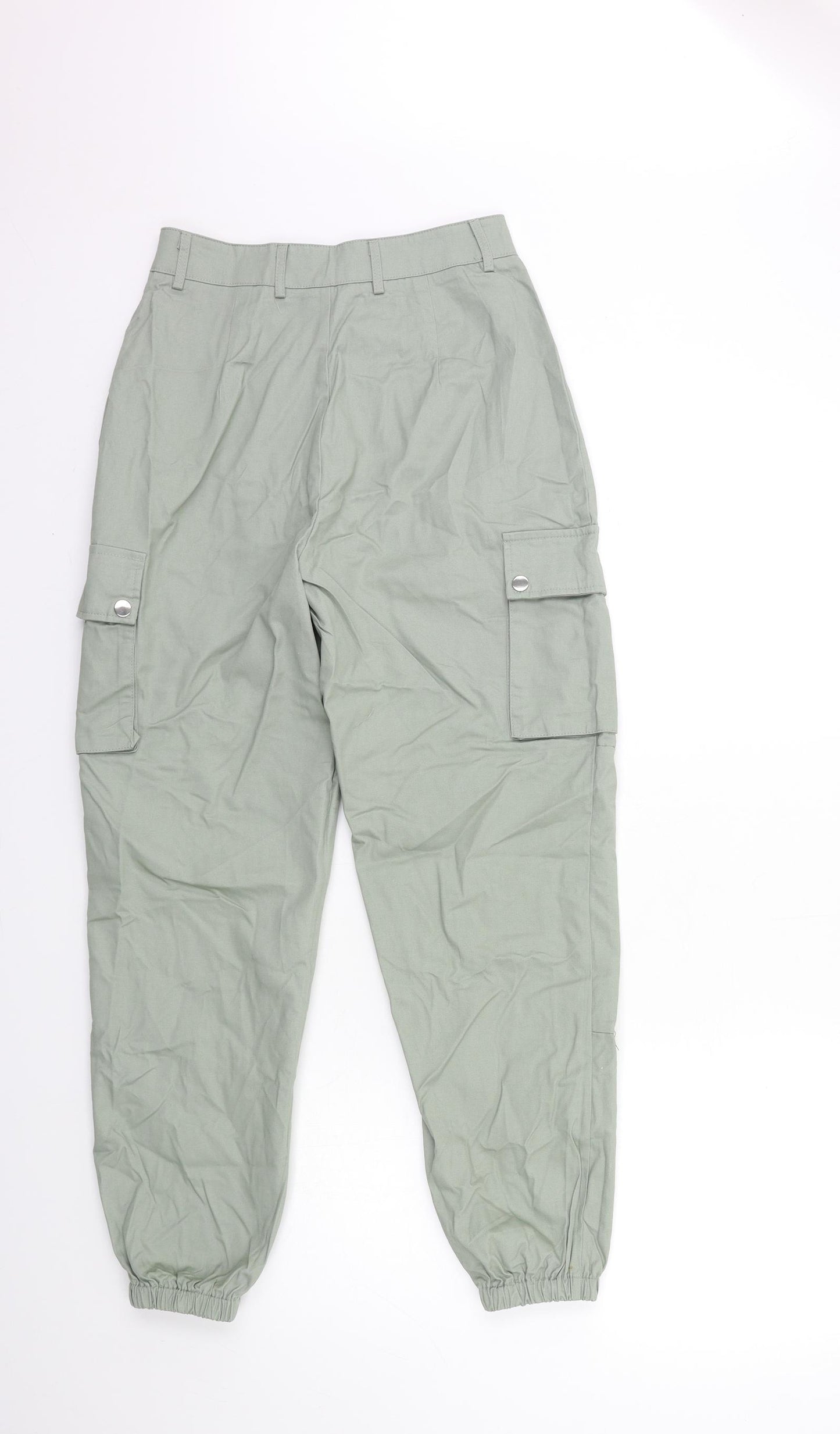 Boohoo Womens Green   Cargo Trousers Size 8 L28 in
