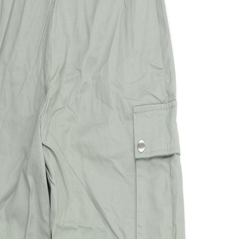 Boohoo Womens Green   Cargo Trousers Size 8 L28 in