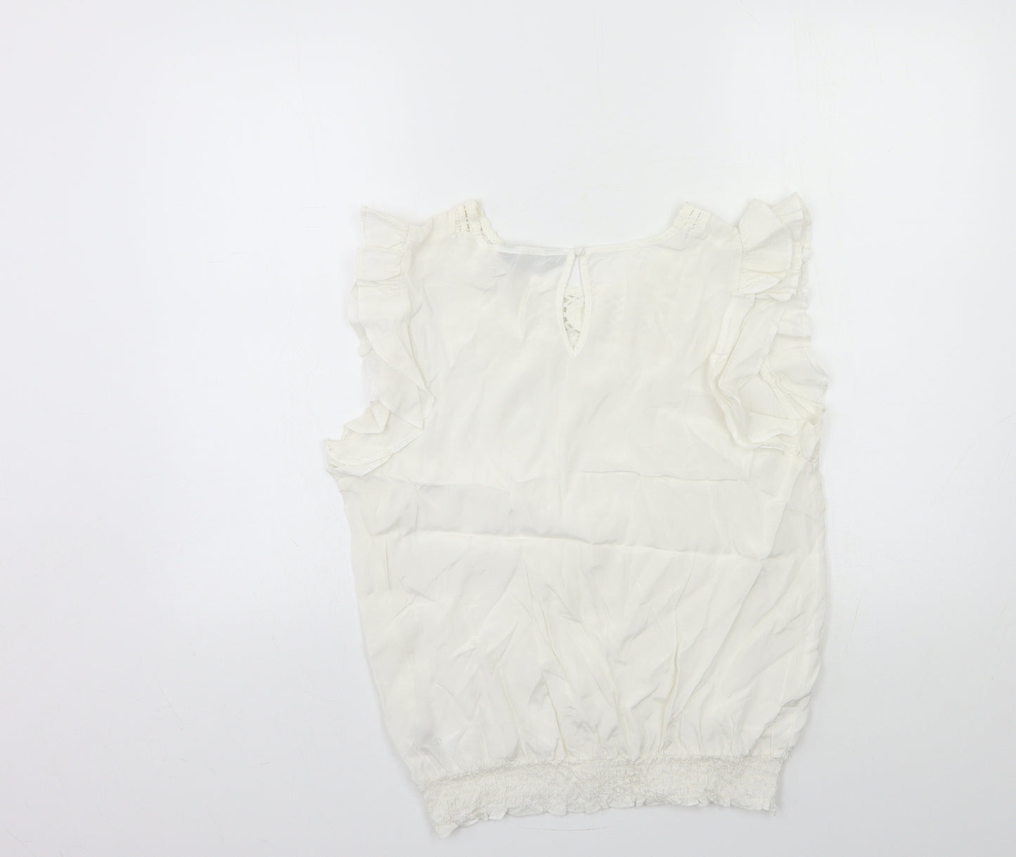 Dorothy Perkins Womens White   Basic Tank Size 14