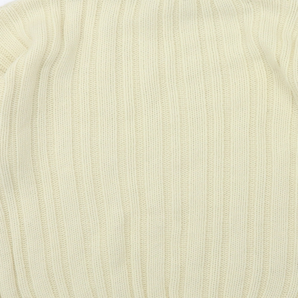INFLUENCE Mens Ivory  Knit Pullover Jumper Size S