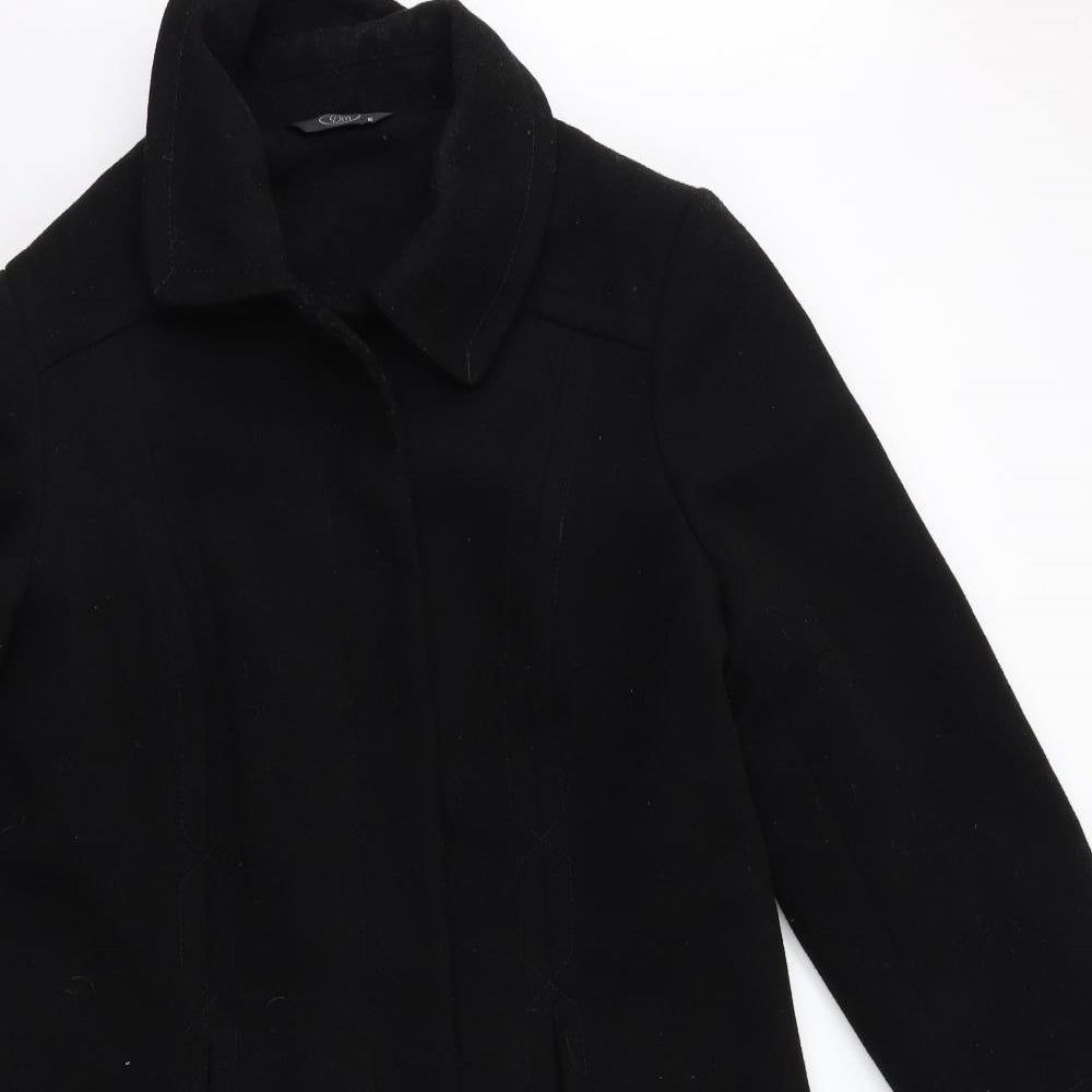 Bonmarché Womens Black   Overcoat Coat Size 16