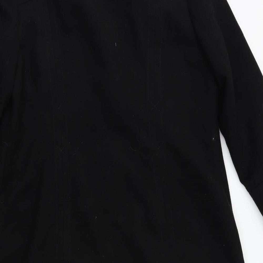 Bonmarché Womens Black   Overcoat Coat Size 16