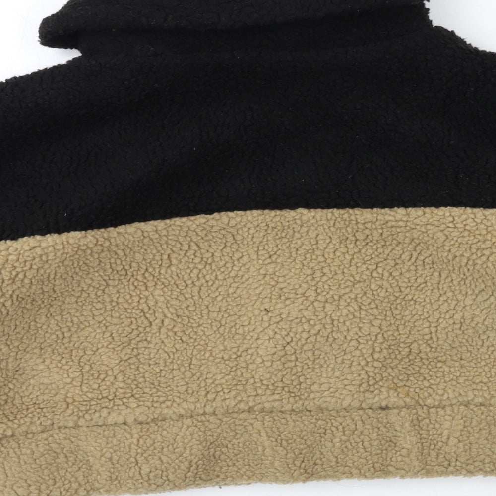 PRETTYLITTLETHING Womens Beige Striped Flannel Jacket Coat Size 10