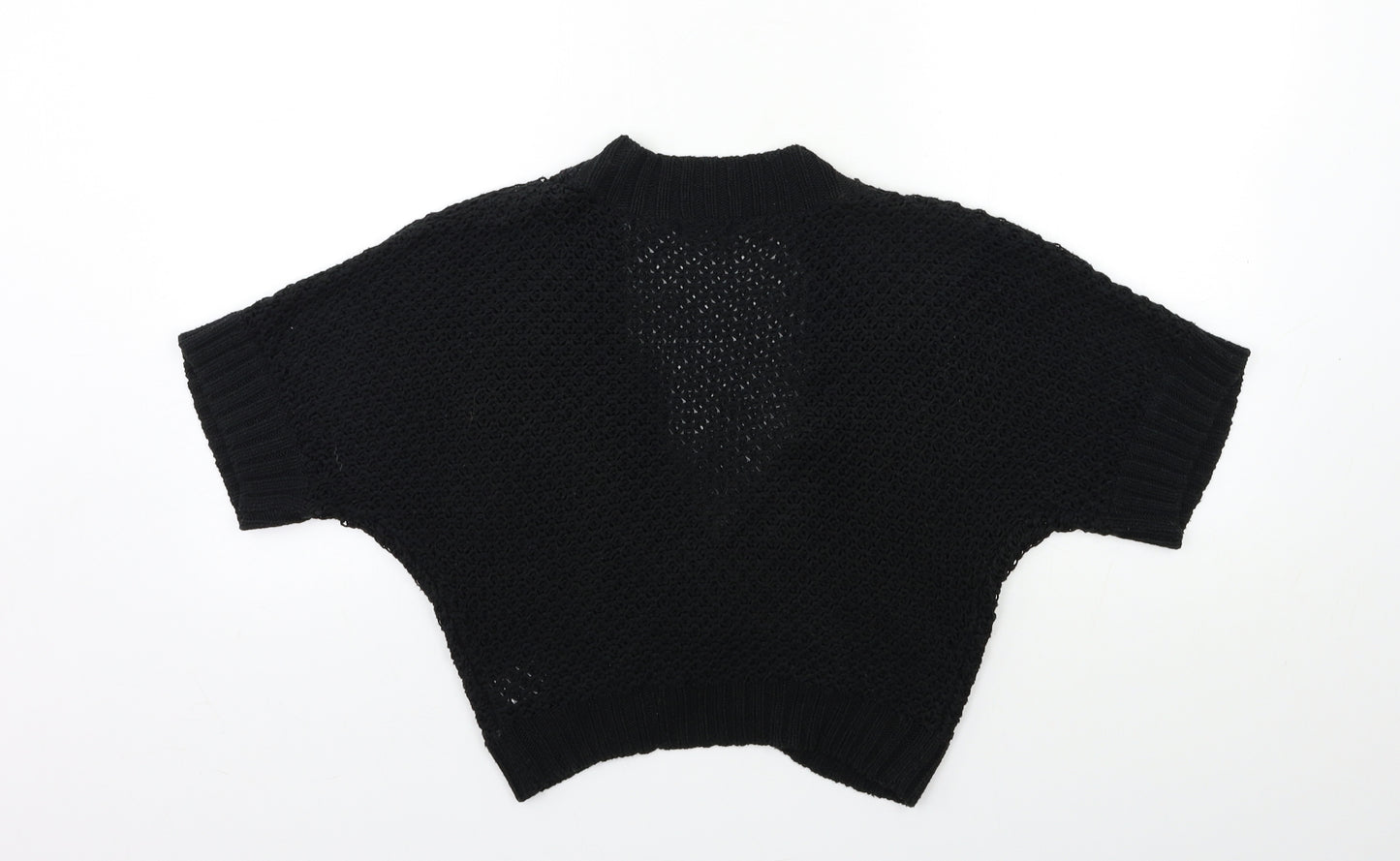 F&F Womens Black  Knit Cardigan Jumper Size 12