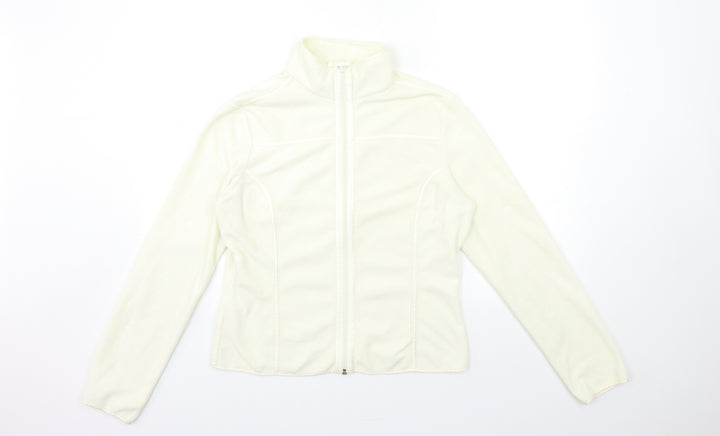 bay Womens Ivory Fleece Jacket Size 16