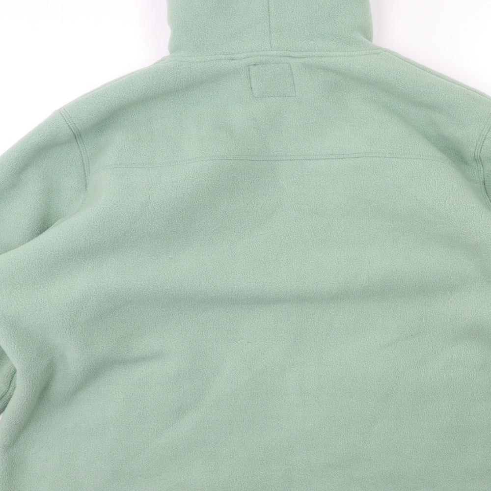 Cotton Traders Womens Blue  Fleece Overcoat Coat Size L