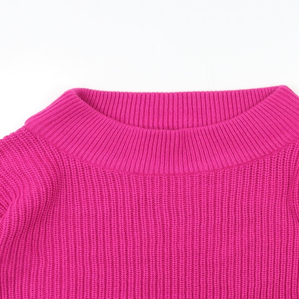 New Look Womens Pink  Knit Pullover Jumper Size 18