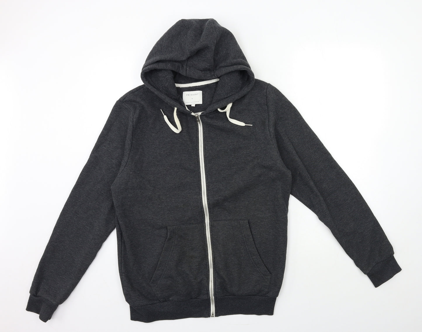 Primark Mens Grey   Full Zip Hoodie Size M