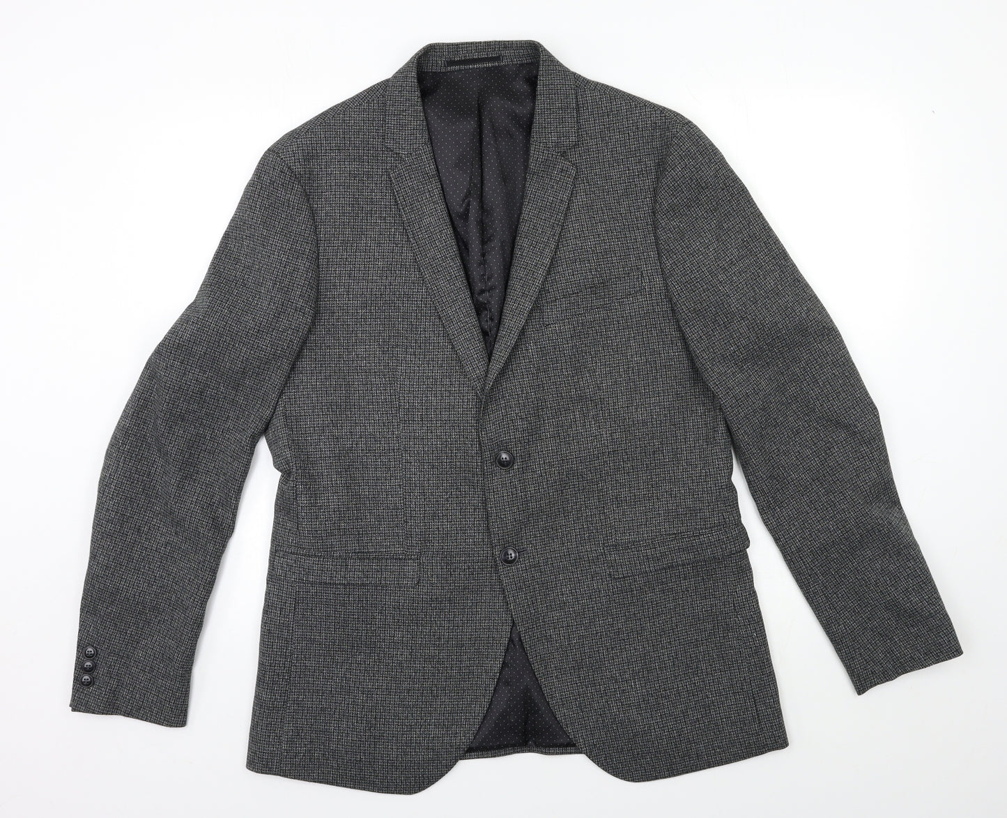 JACK & JONES Mens Grey   Jacket Suit Jacket Size XL