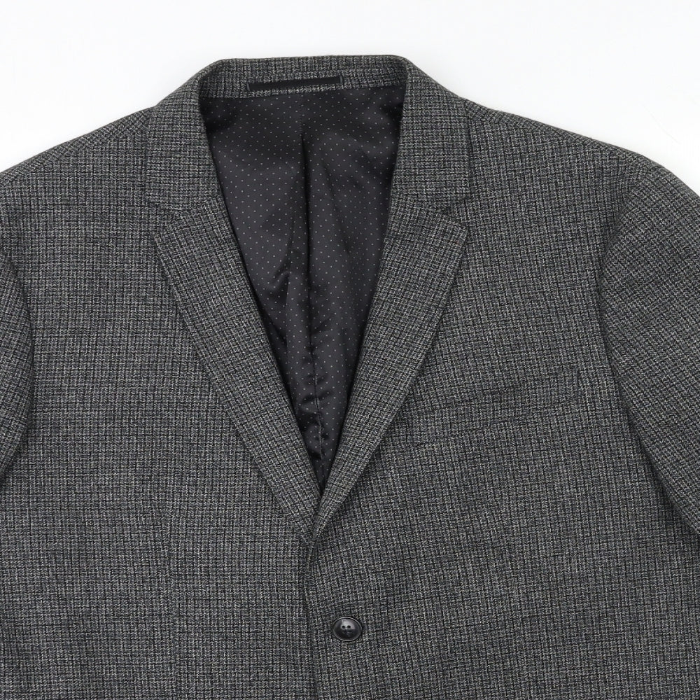 JACK & JONES Mens Grey   Jacket Suit Jacket Size XL