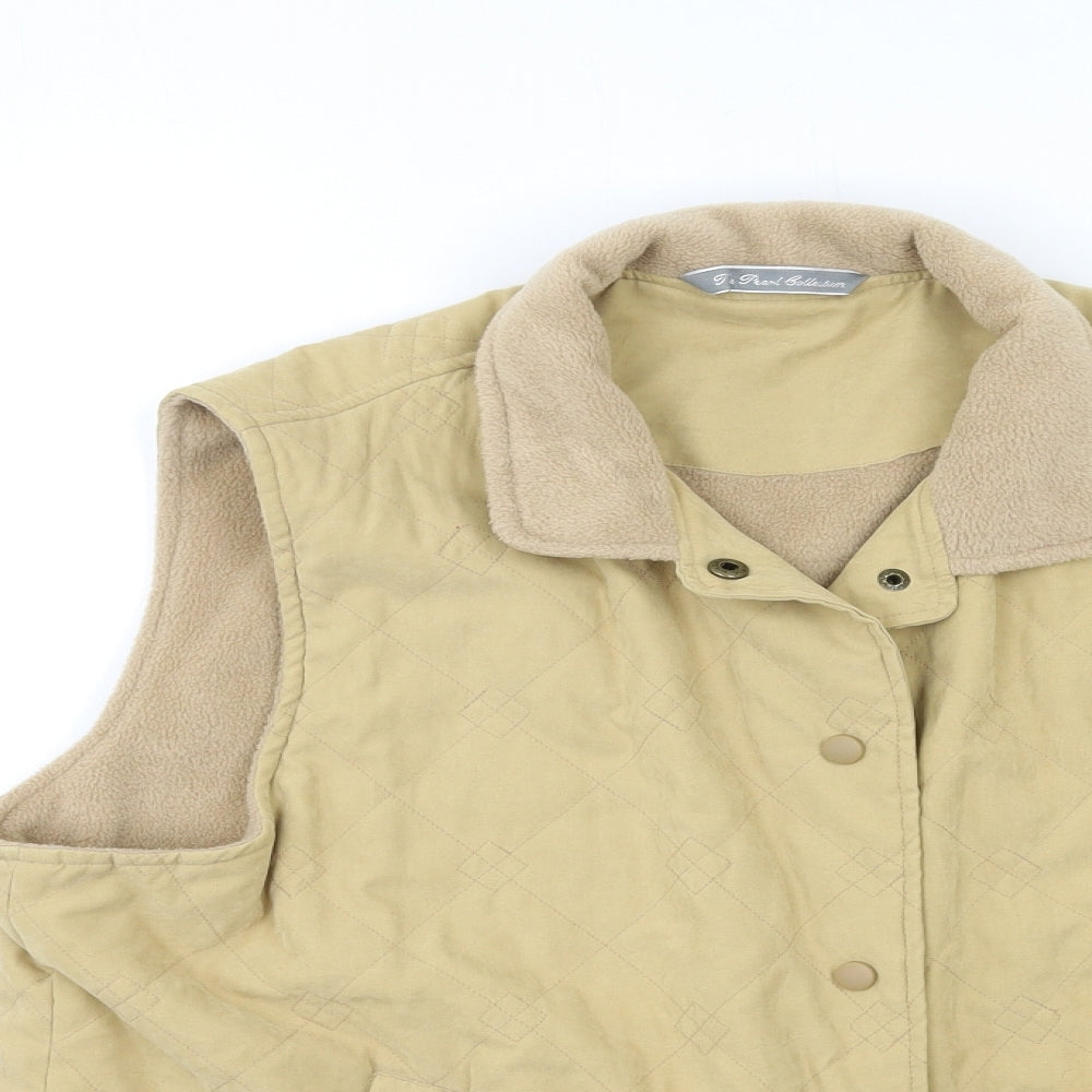 Preworn Womens Beige   Gilet Coat Size 18