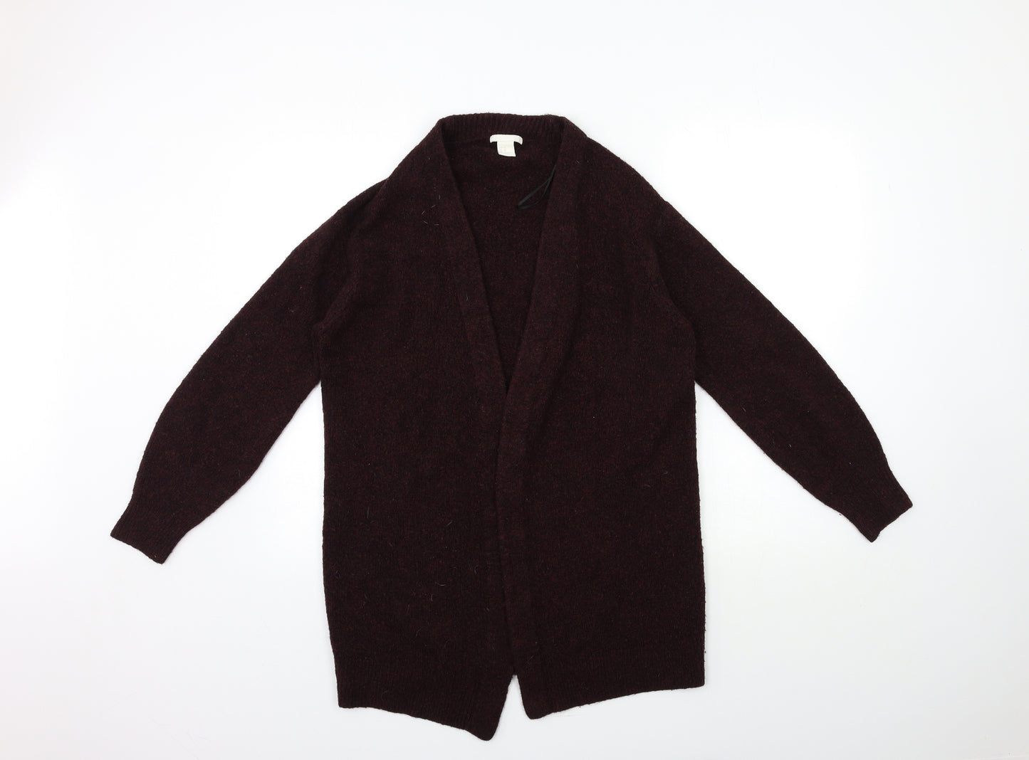 H&M Womens Red  Knit Cardigan Jumper Size XS