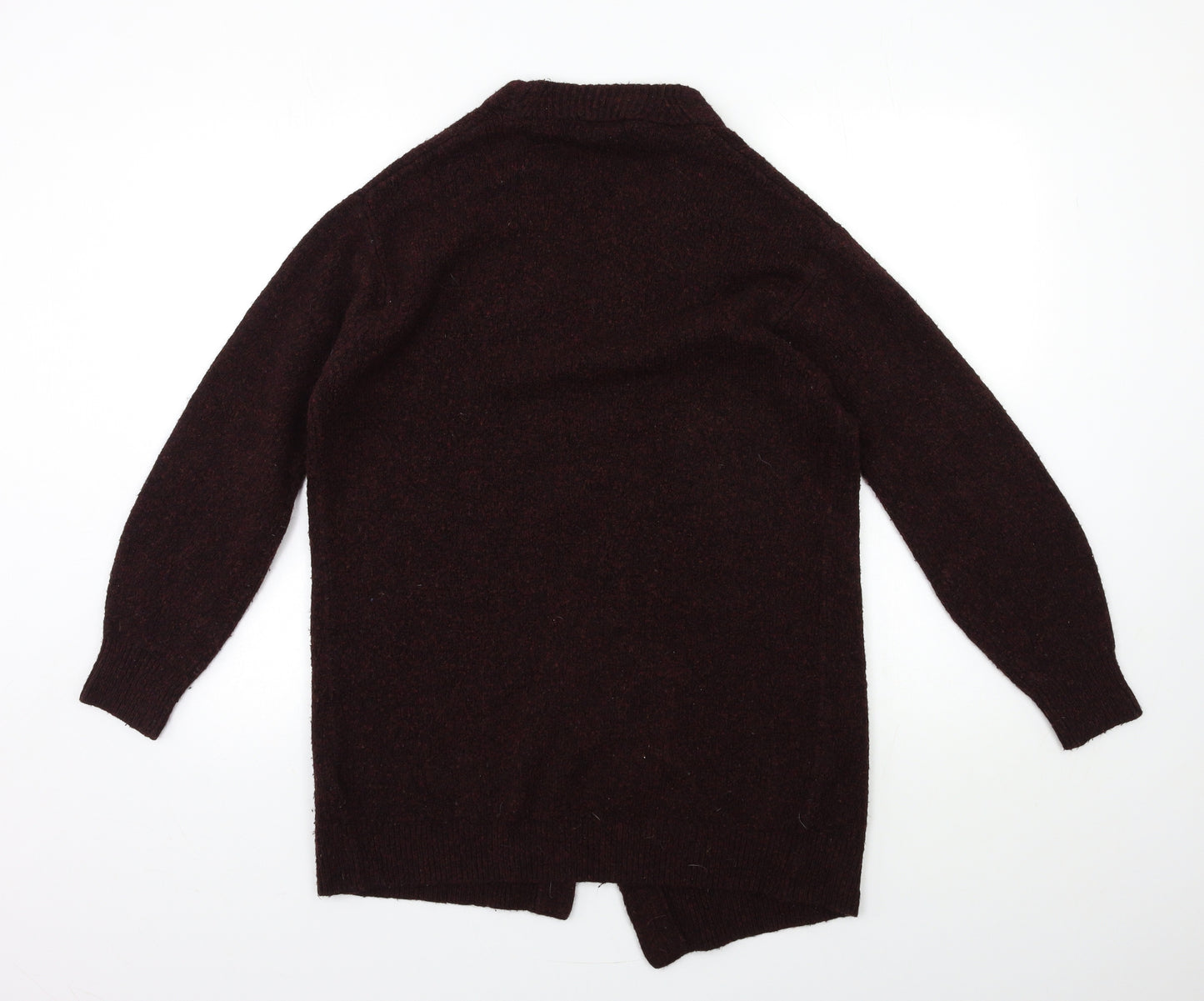 H&M Womens Red  Knit Cardigan Jumper Size XS