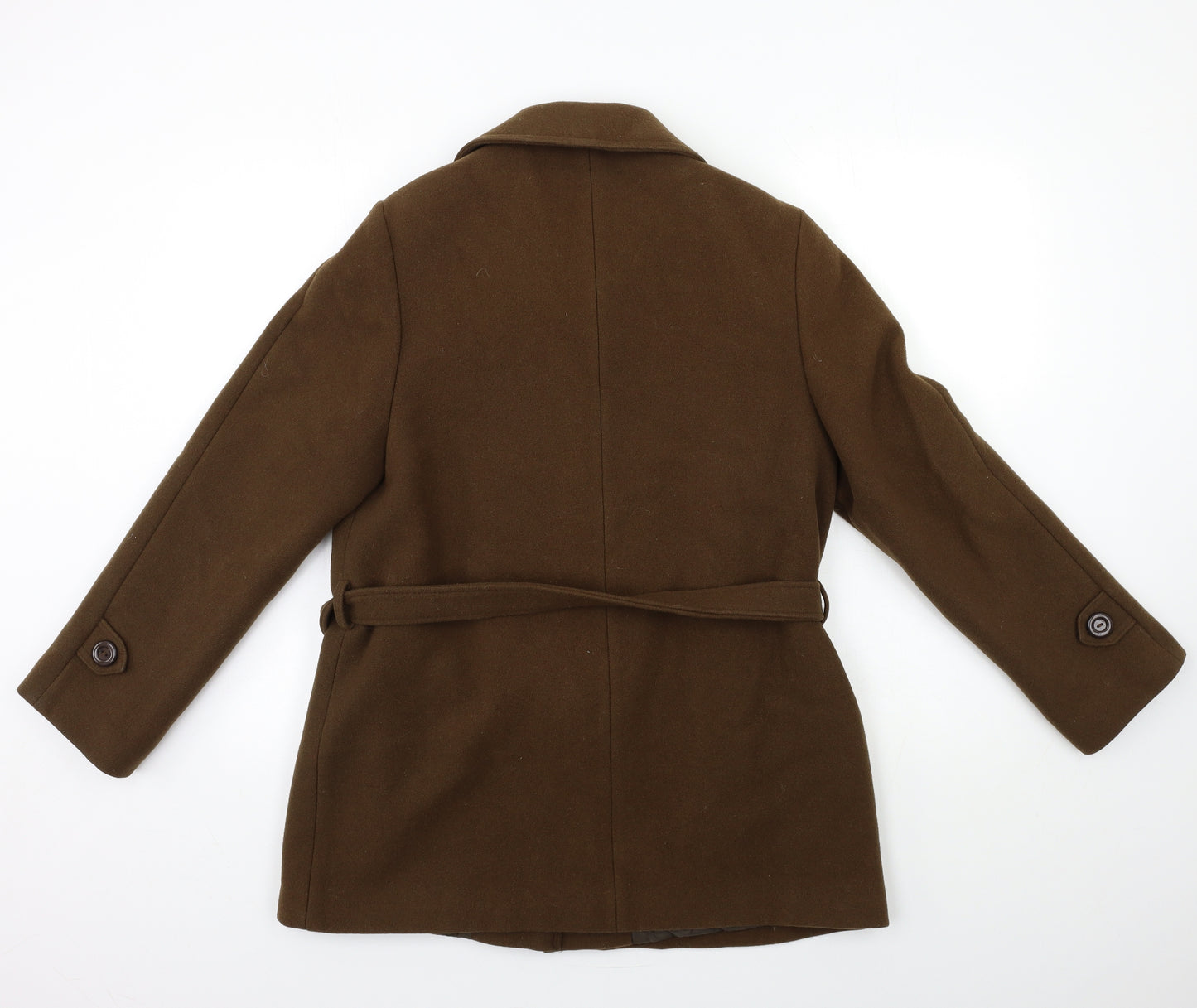 Preworn Womens Brown   Overcoat Coat Size 12