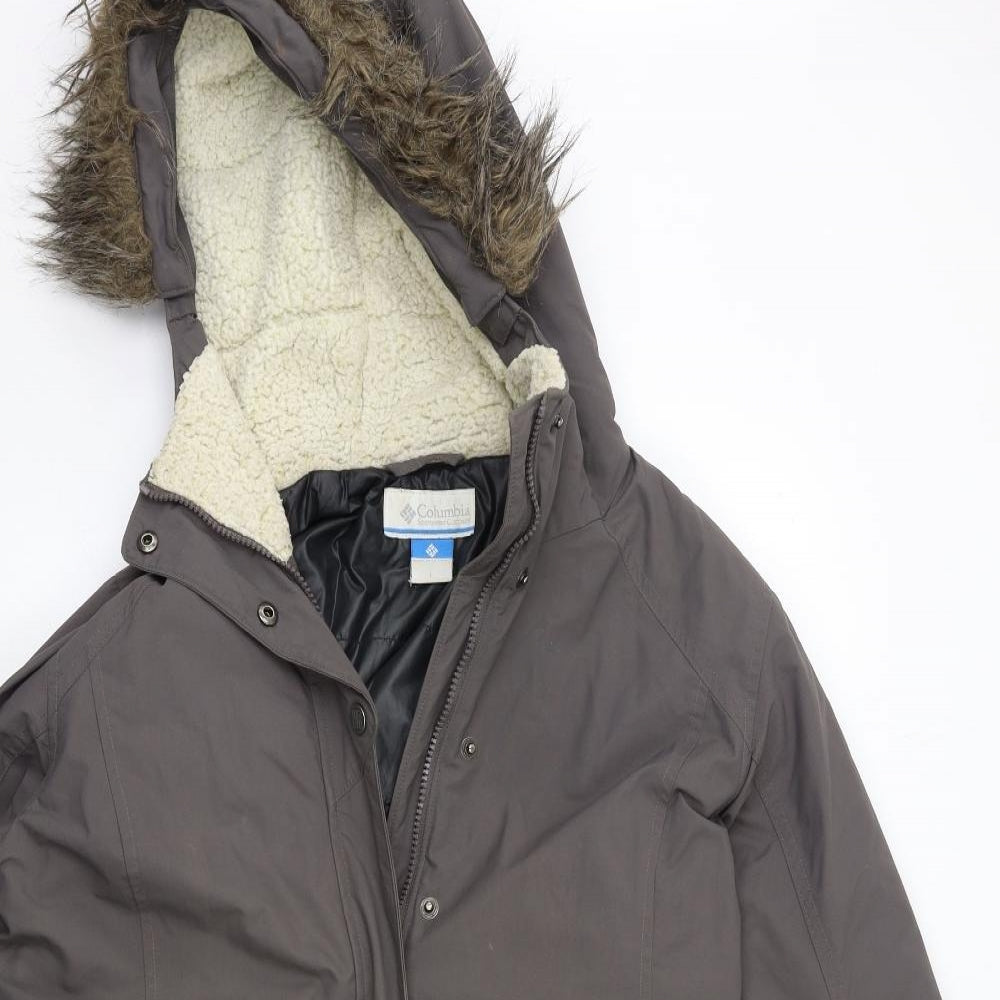 Columbia Mens Grey   Parka Coat Size L