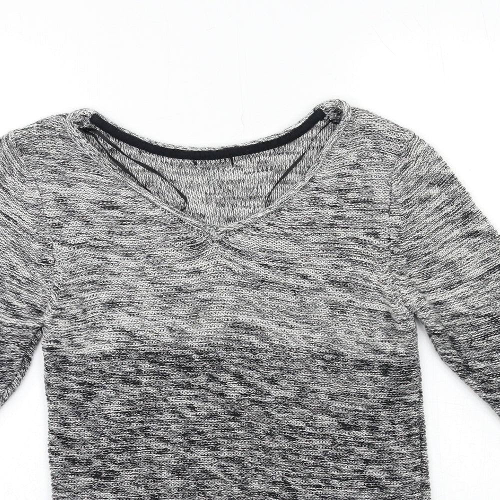 F&F Womens Grey  Knit Pullover Jumper Size 10