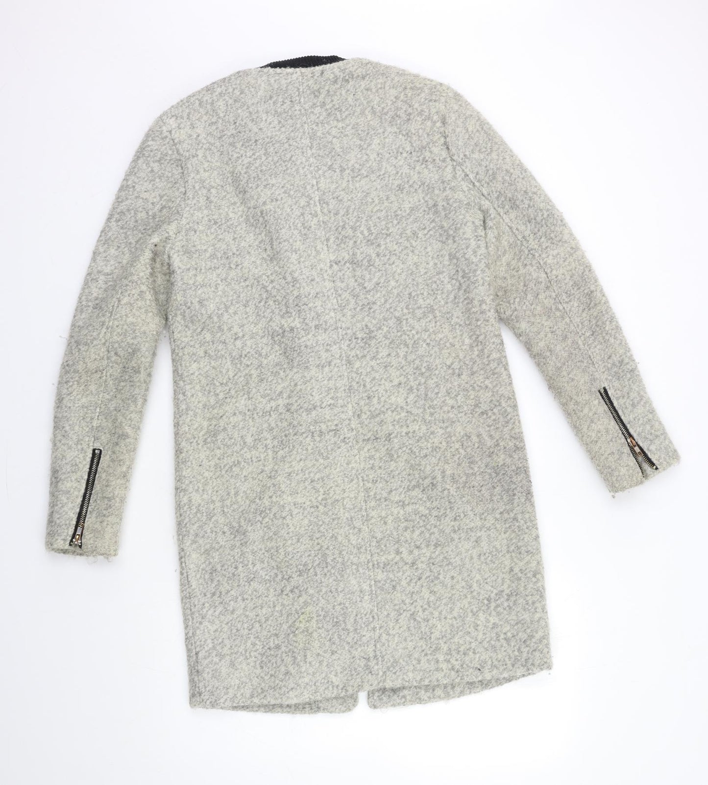 Missguided Womens Grey   Overcoat Coat Size 10