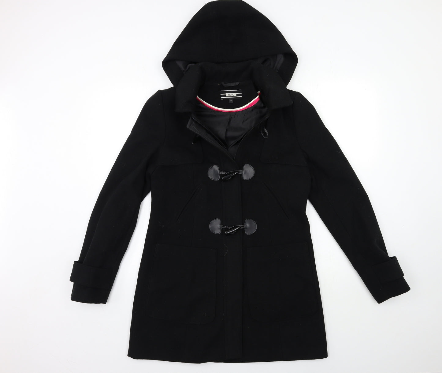 NEXT Womens Black   Overcoat Coat Size 10