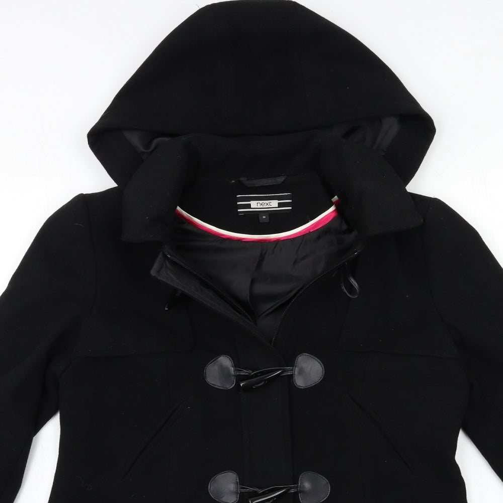 NEXT Womens Black   Overcoat Coat Size 10