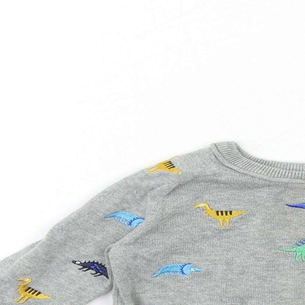 Blue Zoo Baby Grey   Pullover Jumper Size 18-24 Months