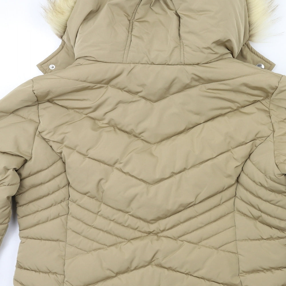 George Womens Brown   Overcoat Coat Size M