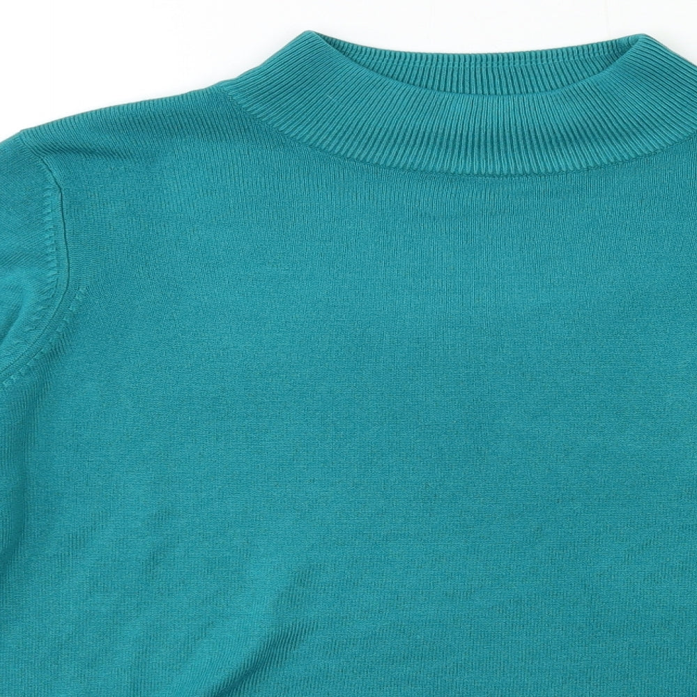 Marks and Spencer Womens Green  Knit Pullover Jumper Size 14