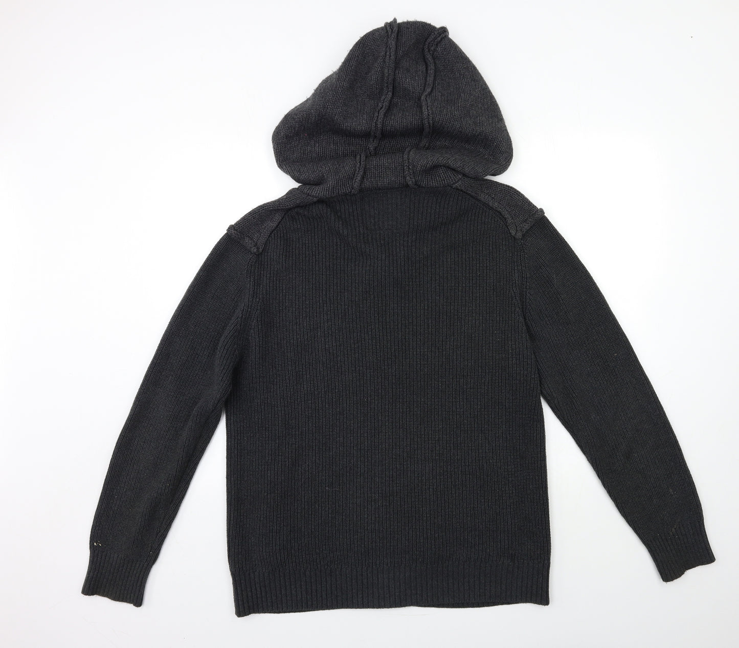 N3XT Mens Grey  Knit Cardigan Jumper Size L