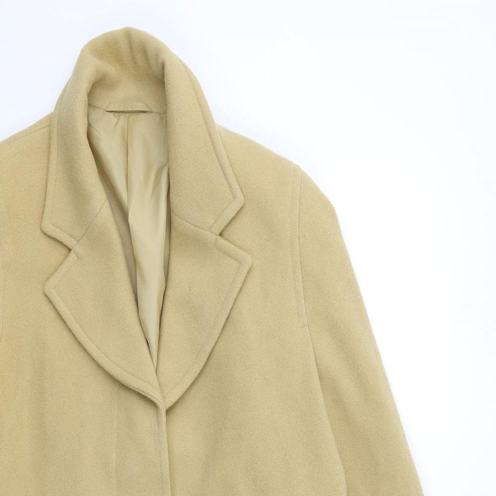 NEXT Womens Beige   Overcoat Coat Size 12