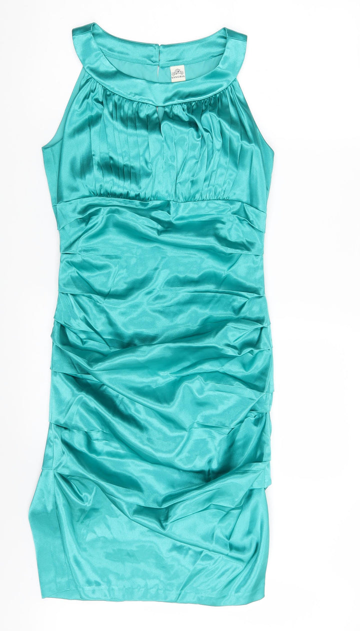 Sangria Womens Green Pencil Dress Size 8