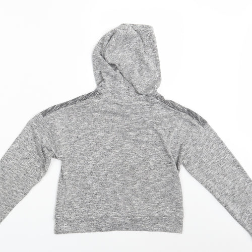 Matalan Girls Grey   Pullover Hoodie Size 11 Years
