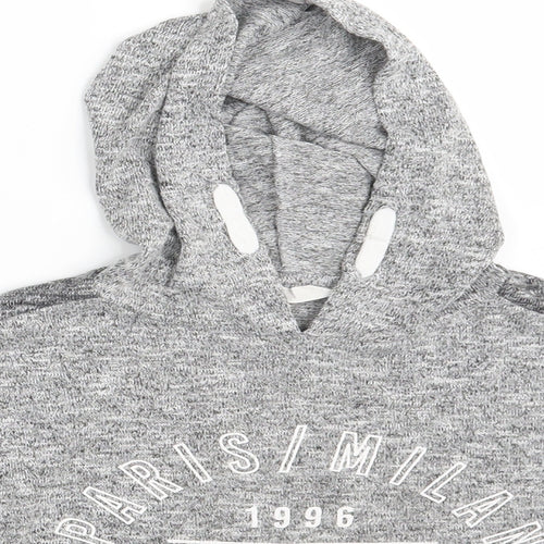Matalan Girls Grey   Pullover Hoodie Size 11 Years