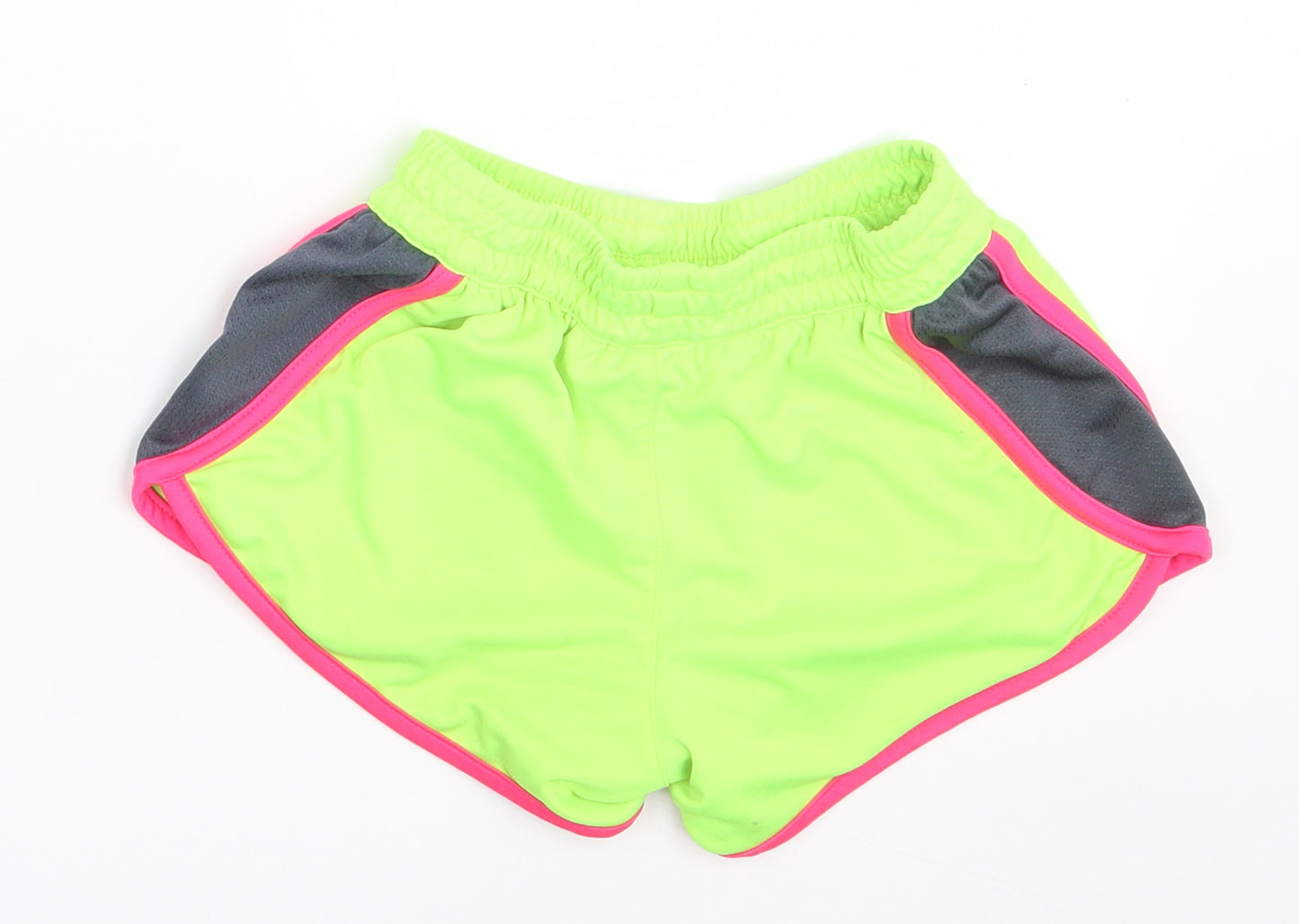 New Balance Girls Yellow   Sweat Shorts Size 7-8 Years - Waist 18in