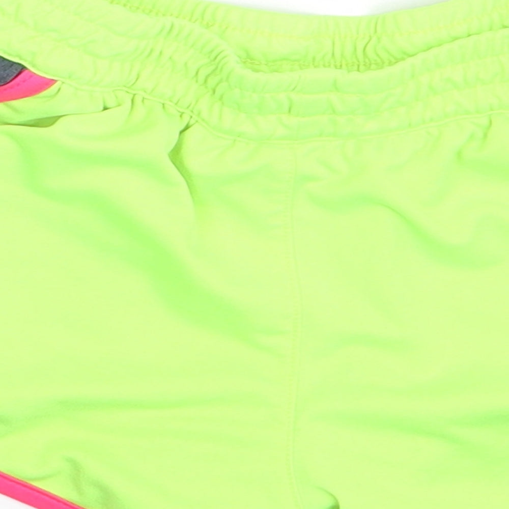 New Balance Girls Yellow   Sweat Shorts Size 7-8 Years - Waist 18in