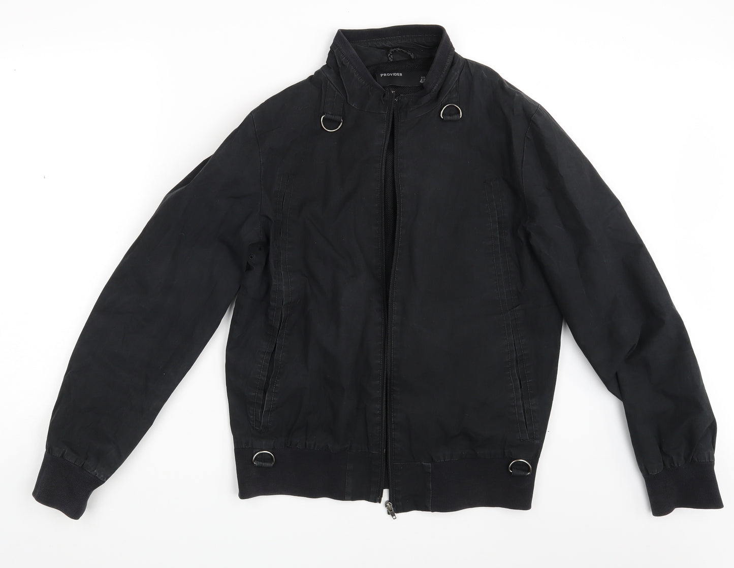 Provider Mens Black   Biker Jacket One Size