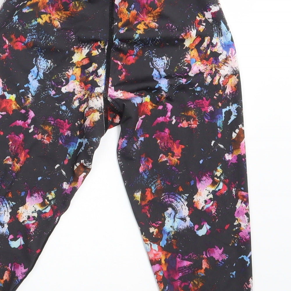 USA Pro Girls Black Colourblock  Jegging Trousers Size 9-10 Years - Inside Leg 13 Inches