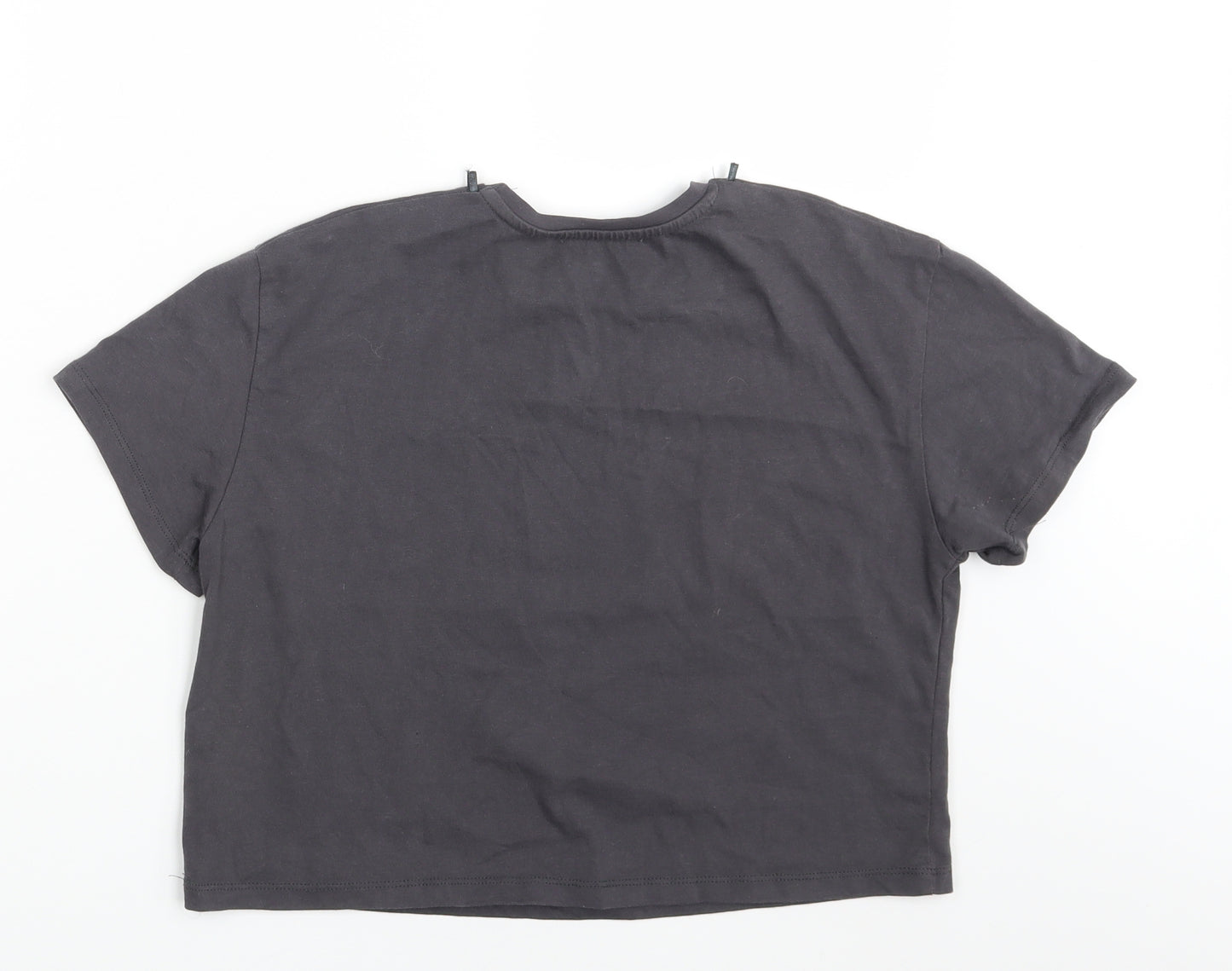 George Girls Grey   Basic T-Shirt Size 11-12 Years