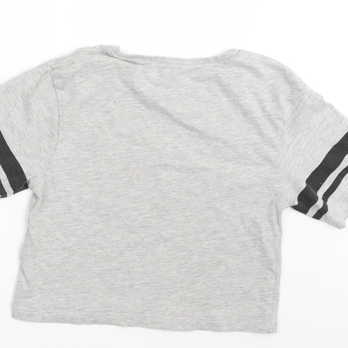 Candy Girls Grey   Basic T-Shirt Size 11 Years
